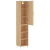 vidaXL Aparador de madera contrachapada roble Sonoma 34,5x34x180 cm