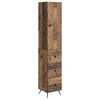 vidaXL Juego de armarios 2 uds. 34,5 x 34,5 x 90 cm Madera envejecida