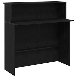 vidaXL Mostrador de recepci&oacute;n negro 100x50x103,5 cm madera ingenier&iacute;a