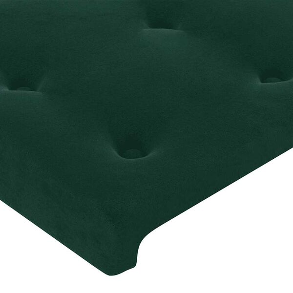 vidaXL Cabecero de terciopelo verde oscuro 90x5x78/88 cm
