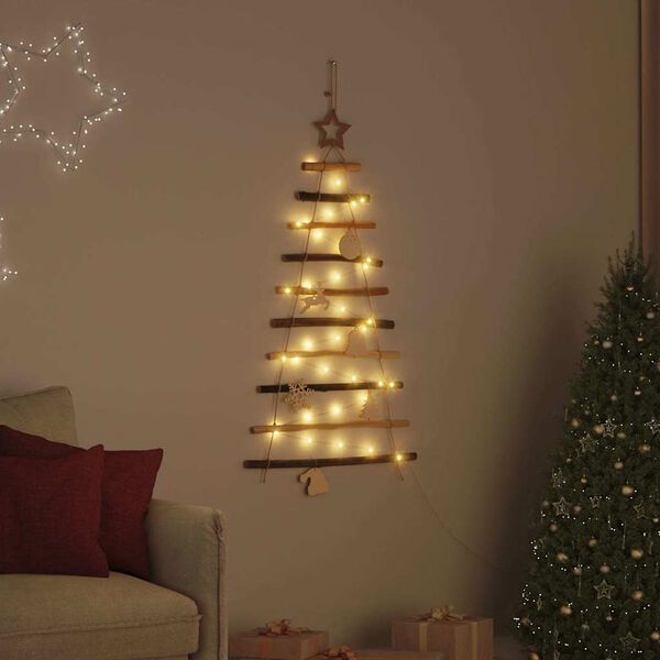 vidaXL &Aacute;rbol de Navidad Natural 90 cm madera maciza de fresno