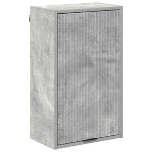 vidaXL Gabinete de Ba&ntilde;o con puerta Gris Concreto 39 x 23,5 x 65 cm