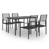 vidaXL Juego de comedor de jard&iacute;n 5 piezas