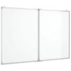 vidaXL Pizarra magn&eacute;tica plegable aluminio 100x80x1,7 cm