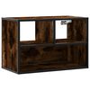 vidaXL Mueble TV madera ingenier&iacute;a y metal roble ahumado 60x31x39,5 cm