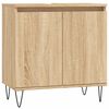 vidaXL Armario de ba&ntilde;o madera de ingenier&iacute;a roble Sonoma 58x33x60 cm