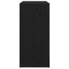 vidaXL Vitrina Roble Negro 80 x 33 x 70 cm Madera contrachapada