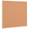 vidaXL Tablero de corcho con marco de madera de pino macizo 60x55 cm