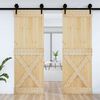 vidaXL Puerta NARVIK madera maciza pino 80x210 cm