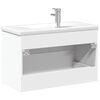vidaXL Mueble de ba&ntilde;o con lavabo integrado blanco