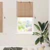 vidaXL Estor enrollable con cortinas Naturaleza 90 x 160 cm Bamb&uacute;