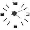 vidaXL Reloj 3D de pared con dise&ntilde;o moderno negro 100 cm XXL