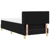 vidaXL Cama tipo Box Spring con colch&oacute;n Negro 200 x 80 cm Poli&eacute;ster