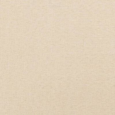 vidaXL Cama box spring con colchón tela color crema 140x200 cm