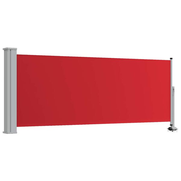 vidaXL Toldo lateral retr&aacute;ctil de jard&iacute;n o terraza rojo 100x300 cm