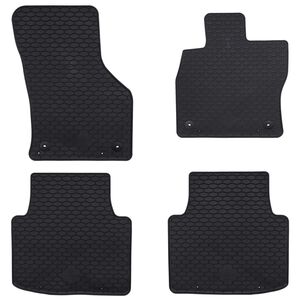 vidaXL Alfombrilla de Coche 4 pcs Negro &Scaron;koda SUPERB III / iV Goma