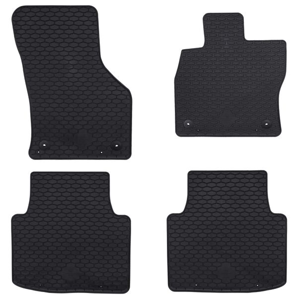 vidaXL Alfombrilla de Coche 4 pcs Negro &Scaron;koda SUPERB III / iV TPE