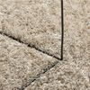 vidaXL Alfombra pelo largo aspecto brillante ISTAN beige 80x150 cm