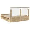 vidaXL Estructura de cama Sonoma 160 x 200 cm Madera de pino macizo