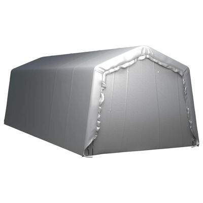 vidaXL Carpa de almacenamiento acero gris 300x750 cm