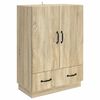 vidaXL Aparador Roble Sonoma 66 x 34,5 x 92 cm Madera de Ingenier&iacute;a