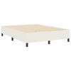 vidaXL Cama de plataforma Crema 160 x 200 cm tela