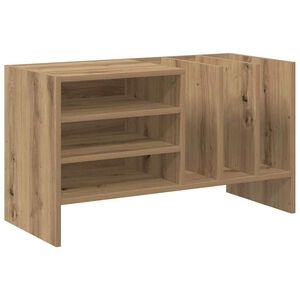 vidaXL Mueble para discos de vinilo Roble artesanal 78.5 x 35 x 45 cm