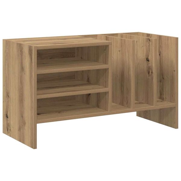 vidaXL Mueble para discos de vinilo Roble artesanal 78.5 x 35 x 45 cm