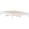 vidaXL Estructura de cama sin colch&oacute;n madera maciza de pino 160x200 cm