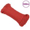 vidaXL Cuerda de barco polipropileno rojo 4 mm 500 m