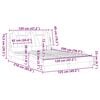 vidaXL Estructura de cama Viana sin colch&oacute;n cuero sint&eacute;tico marr&oacute;n 120x200cm