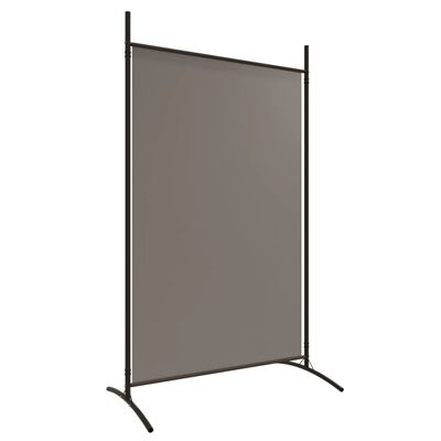 vidaXL Biombo divisor de 2 paneles de tela gris antracita 175x180 cm