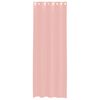 vidaXL Cortinas de gasa con ojales 2 uds rosa 140x260 cm