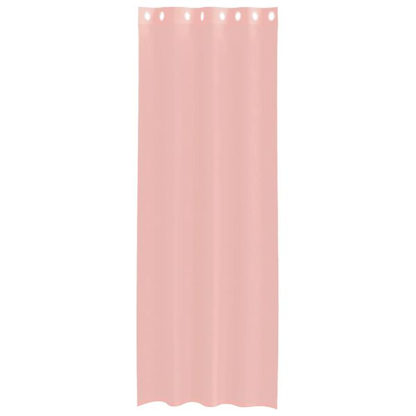 vidaXL Cortinas de gasa con ojales 2 uds rosa 140x260 cm