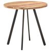 vidaXL Mesa de comedor de madera maciza de acacia 80 cm