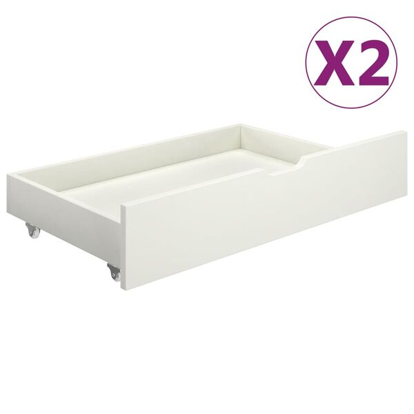vidaXL Estructura de cama sin colch&oacute;n madera maciza blanco 140x200 cm