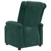 vidaXL Sill&oacute;n reclinable de terciopelo verde oscuro