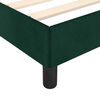 vidaXL Estructura cama sin colch&oacute;n terciopelo verde oscuro 180x200 cm