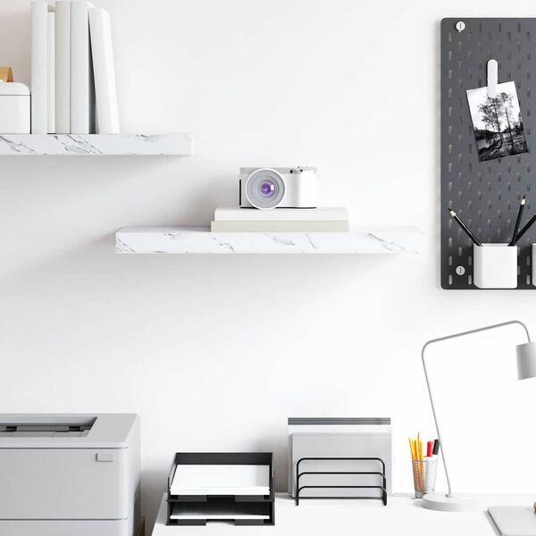 vidaXL Estante de pared M&aacute;rmol 50 x 23 x 4 cm Madera de ingenier&iacute;a