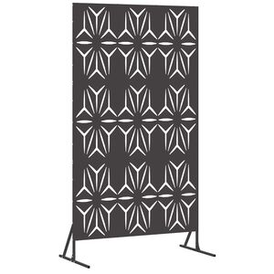 vidaXL Pantalla de Privacidad 100 x 50 x 180 cm Acero Negro