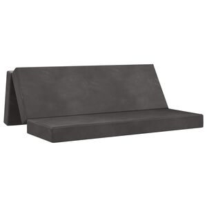 vidaXL Sof&aacute; Cama Plegable 180 x 67 x 45 cm Gris oscuro