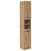 vidaXL Juego de muebles de ba&ntilde;o con caj&oacute;n 4 pcs Roble artesanal