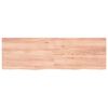 vidaXL Estante pared madera roble tratada marrón claro 160x50x(2-4) cm