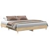 vidaXL Estructura de cama madera de ingenier&iacute;a roble Sonoma 160x200 cm