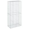 vidaXL Cesta de gaviones con cubierta hierro galvanizado 100x50x200 cm