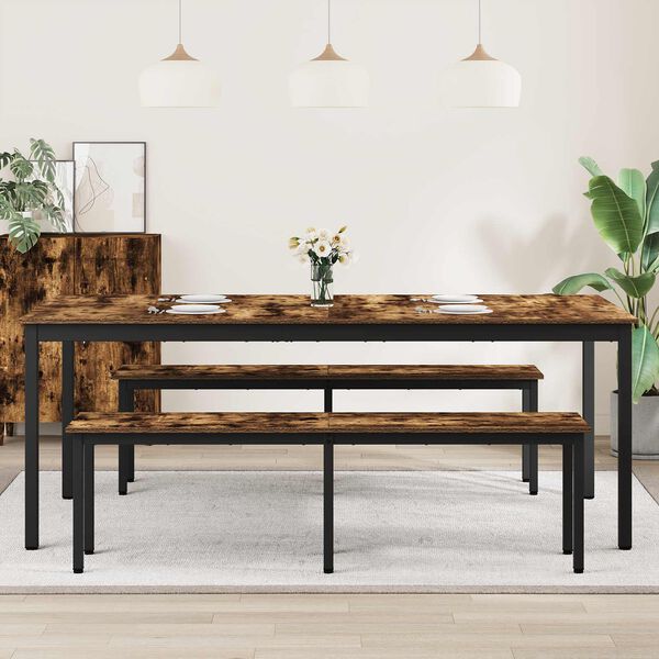 vidaXL Mesas de comedor Madera de ingenier&iacute;a