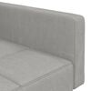 vidaXL Sof&aacute; cama de 2 plazas tela microfibra gris claro