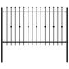 vidaXL Valla de Piquete ASTEN 200 x 166 cm Negro