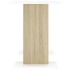 vidaXL Mesa de comedor madera contrachapada blanco roble 120x60x76 cm