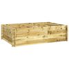 vidaXL Arriate elevado madera maciza de pino impregnada 150x100x40 cm